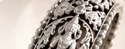 Temple Heritage silver bangle